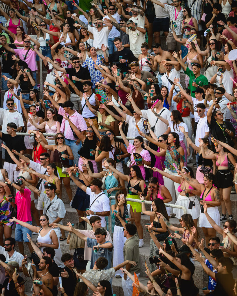 Multitud en las gradas